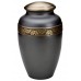 Brass Urn (Pewter with Gold Engraved Band)